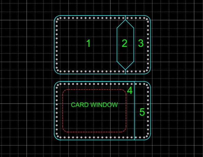 Mugshot - 4 Pocket Vertical Card Holder